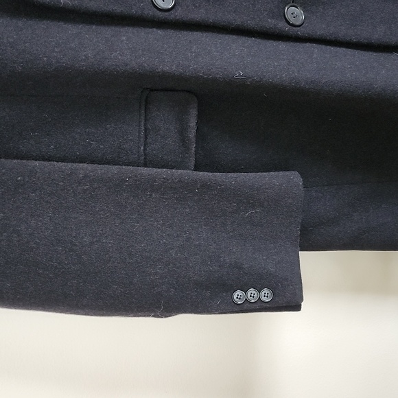 Ron Chereskin black cashmere overcoat, Men's classic coat - Picture 4 of 12